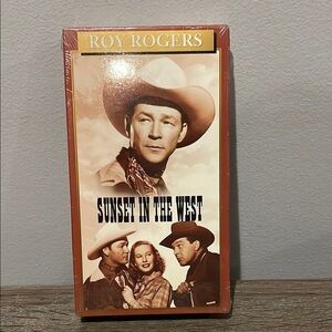 Vintage Roy Rogers Sunset in the West VHS in Original Mfg Plastic